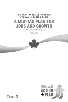 The Next Phase of Canada's Economic Action Plan