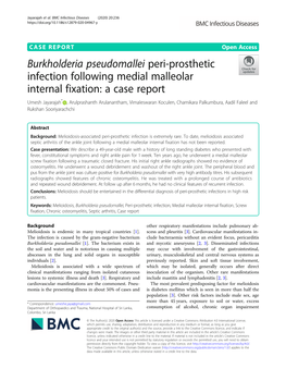 Burkholderia Pseudomallei