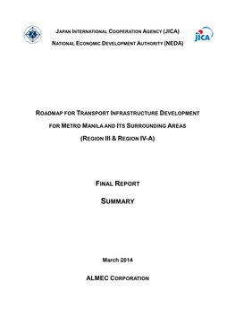 Roadmap for Transport Infrastructure Development