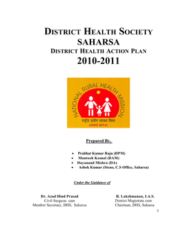 Saharsa District Health Action Plan 2010-2011