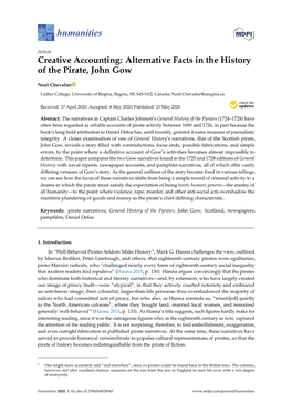 Creative Accounting: Alternative Facts in the History of the Pirate, John Gow