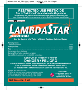 Lambdastar 1G ETL.Qxp Layout 1 9/21/15 2:29 PM Page 1