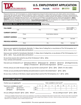 Download an Employment Application