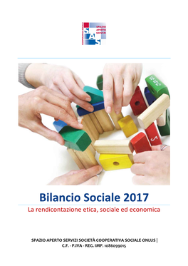 Bilancio Sociale 2017 La Rendicontazione Etica, Sociale Ed Economica