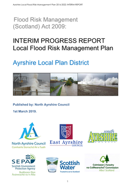 INTERIM PROGRESS REPORT Local Flood Risk Management Plan