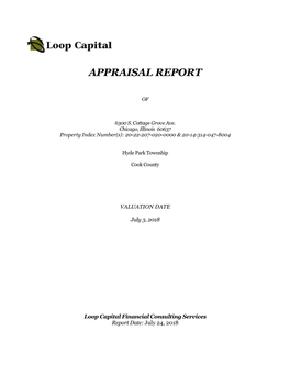 Appraisal Report