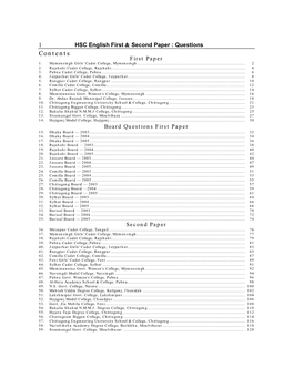 Contents First Paper 1