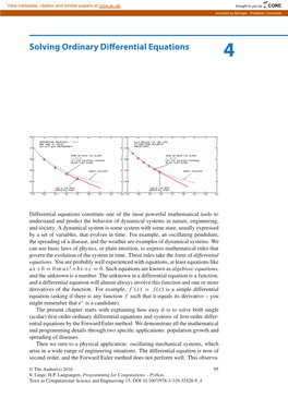 Solving Ordinary Differential Equations 4