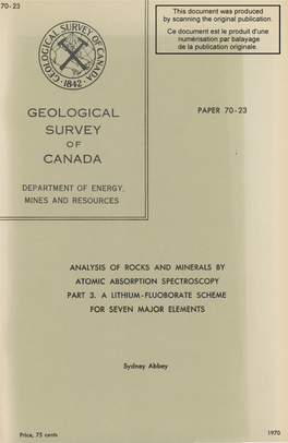 Geological Survey Canada