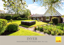 HEADCORN ROAD, FRITTENDEN, KENT, TN17 2EJ a Detached 5 Bedroom Property Surrounded by Attractive Gardens and Within Cranbrook School Catchment (2018)