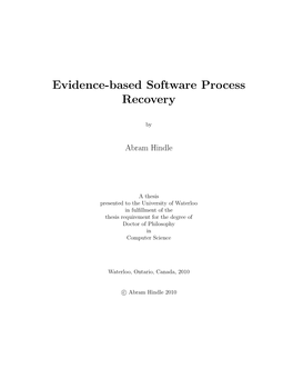 Software Process Recovery: Recovered Unified Process Views