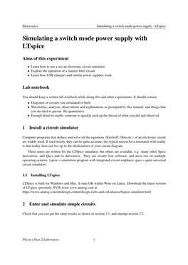 Circuit Simulation (Ltspice)