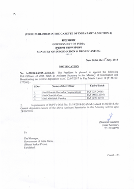 Appointment of Assistant Secretaries..Pdf