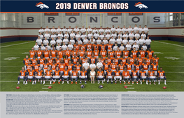 2019 Denver Broncos