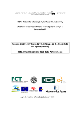 CITA-A) /Grupo Da Biodiversidade Dos Açores (CITA-A