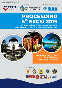 PROCEEDING 6Th EECSI 2019 6Th International Conference on Electrical Engineering, Computer Science and Informatics