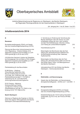 Oberbayerisches Amtsblatt