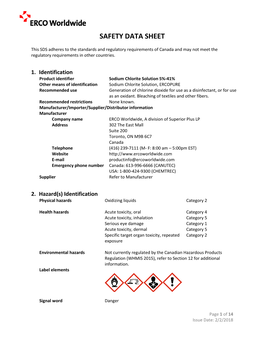 Sodium Chlorite Solution 5%