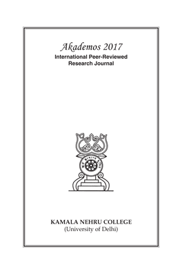 Akademos 2017 International Peer-Reviewed Research Journal