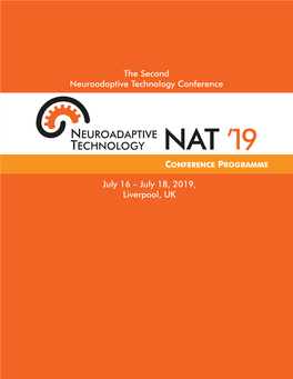 Nat ’19 Cponference Rogramme