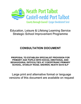 Education, Leisure & Lifelong Learning Service Strategic School