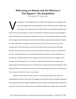 Refocusing on Women and the Obscene in Viet Nguyen's The