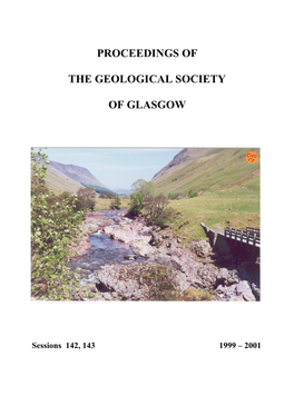 Proceedings of the Geological Society Of