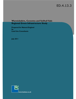 Sub-Regional Green Infrastructure Study