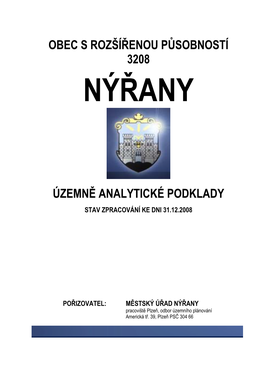 Obec S Rozšířenou Působností 3208 Územně Analytické Podklady