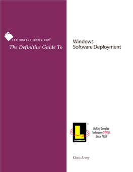 The Definitive Guide to Windows Software Deployment