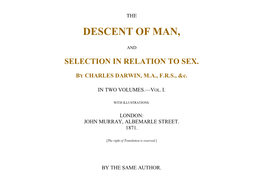 Descent of Man