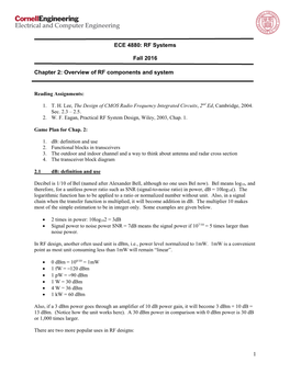 ECE 4880: RF Systems