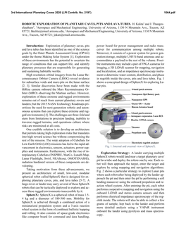 Robotic Exploration of Planetary Caves, Pits, and Lava Tubes