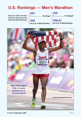 U.S. Rankings — Men's Marathon