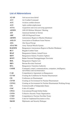 List of Abbreviations