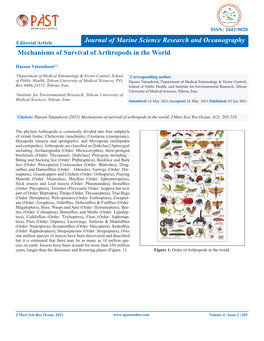 Mechanisms of Survival of Arthropods in the World