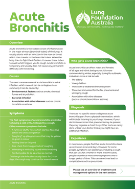 Acute Bronchitis