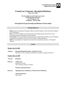 CCAR Final Agenda May 25-27 2009