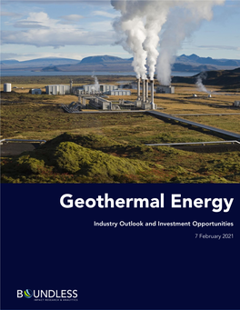 Geothermal Energy