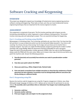 Software Cracking and Keygenning