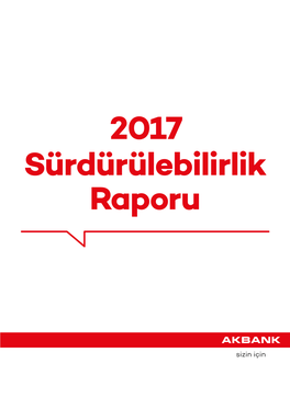 2017 Sürdürülebilirlik Raporu