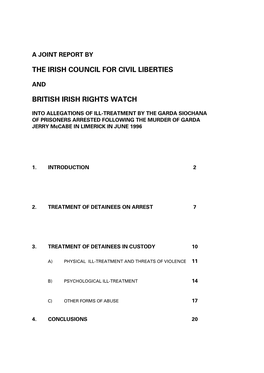 The Irish Council for Civil Liberties British Irish Rights