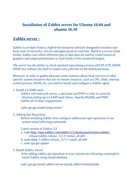 Zabbix Agent