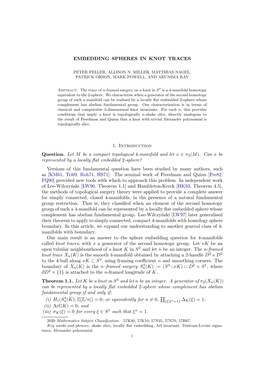 Embedding Spheres in Knot Traces