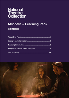 Macbeth − Learning Pack Contents