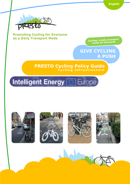 PRESTO Cycling Policy Guide Infrastructure