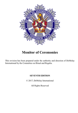 Complete Monitor of Ceremonies