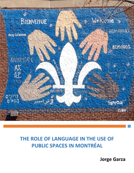 The Role of Language in the Use of Public Spaces in Montréal