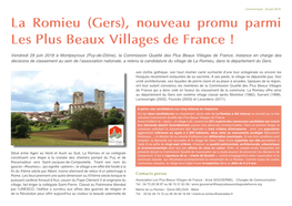 La Romieu (Gers), Nouveau Promu Parmi Les Plus Beaux Villages De France !