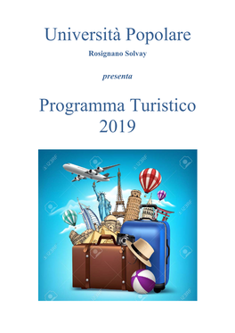 Università Popolare Programma Turistico 2019